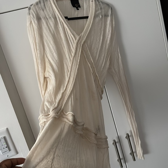 Just Cavalli off white Sweater long sleeve top Sz 54 - Picture 14 of 14
